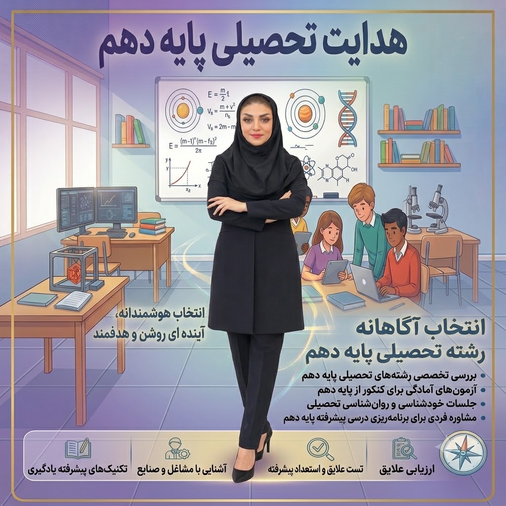 هدایت تحصیلی پایه دهم مریم دارائی